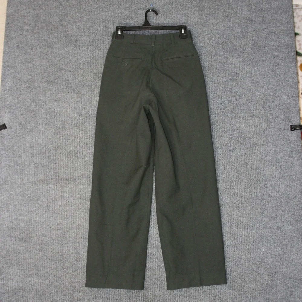 Vintage US Military OG-107 Field Trousers Mens 25x29 Green Wool Serge Pants